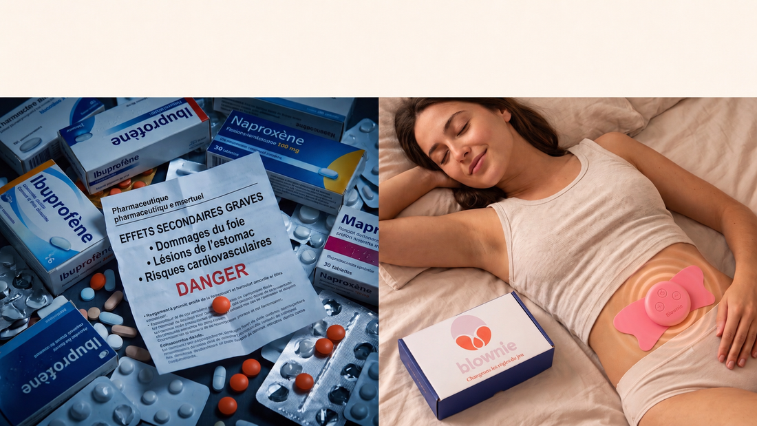 Règles douloureuses : dangers des médicaments et solution naturelle (TENS + Chaleur)