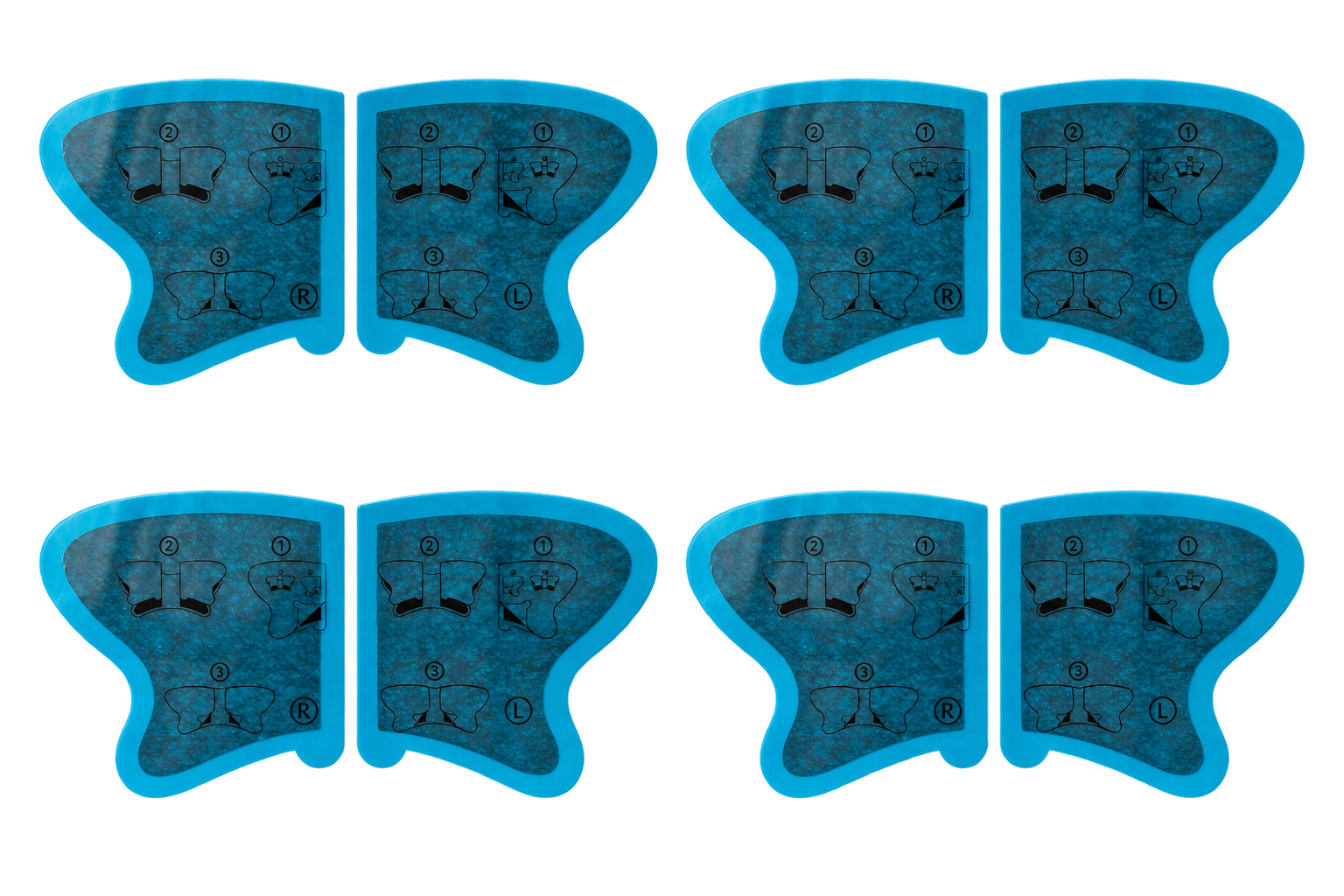 Pack de 4 paires de patchs Blownie